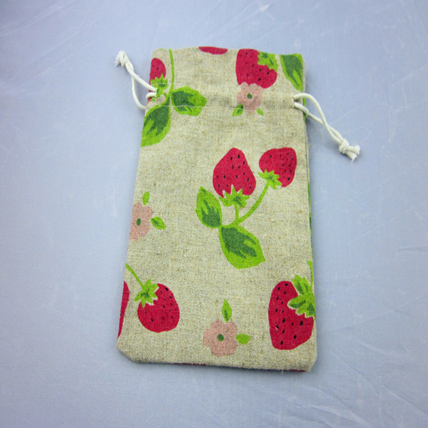 Wine Bottle Packaging Drawstring Jute Bags