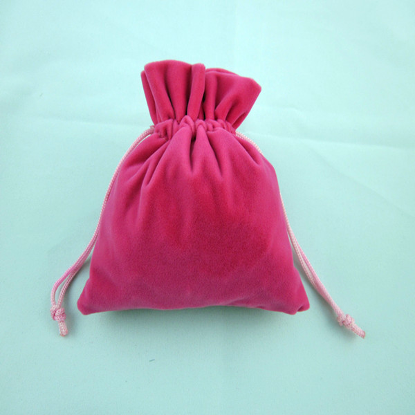 Customized Logo Wholesale Colorful Eco-Friendly  Velvet Jewelry Pouch  fFr Gift Jewelry Cosmetic