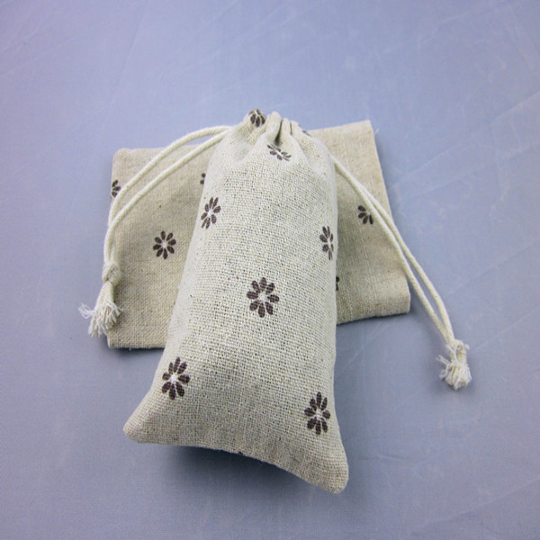 Unique Fashional Custom Drawstring Cotton Linen Pouch