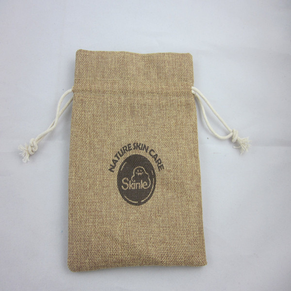 Latest Wholesale Good Quality jute cosmetic bag with clear pvc window with good offer