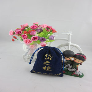 drawstring velvet luxury jewelry pouches bag With logo