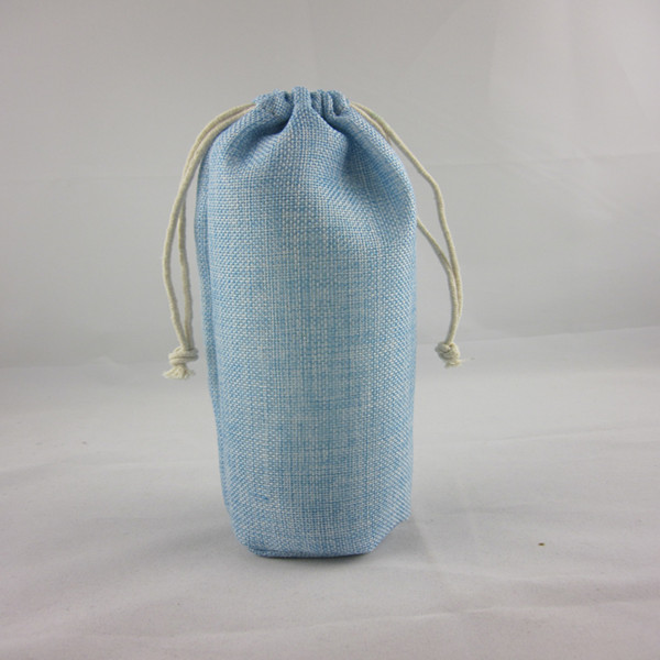 2016 High Quality Wine Bottle Protective Packaging Jute Linen Wine Bag