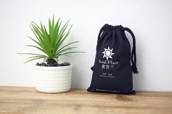 Black Cotton Tea Pouches