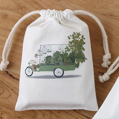 Printed Natural Cotton Bag