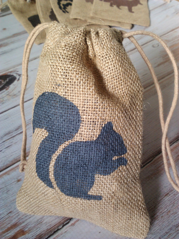 Burlap Pouches Jewelry Drawstring Bags