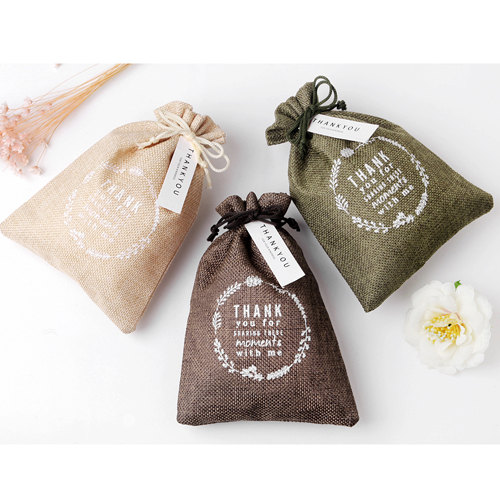 Natural Hessian Pouch For Gift