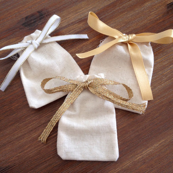 Promotional Jute Linen Drawstring Bag
