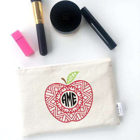 Canvas Makeup Zipper Bags